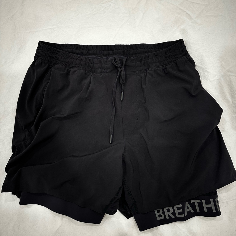 Lululemon Men’s 2 in 1  Lined Shorts